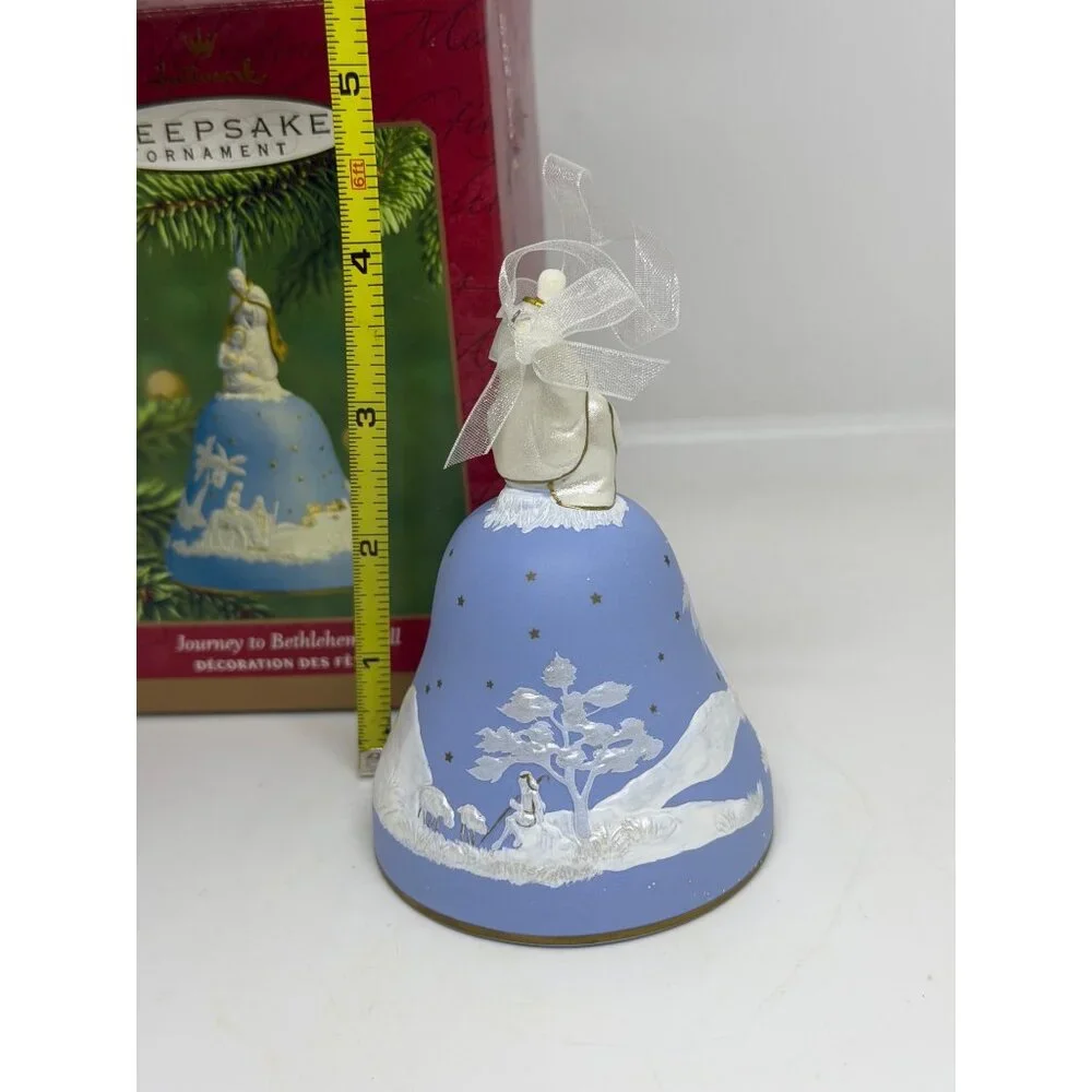 Hallmark 2001 Keepsake Journey to Bethlehem Porcelain Bell Ornament Christmas 4